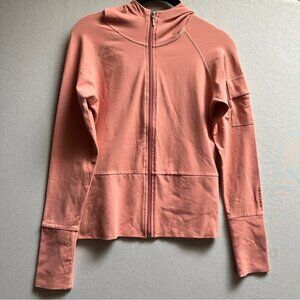 Karma Full-Zip Hoodie Jacket Athletic Wear Mock Neck US XS